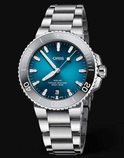Review Oris Aquis Date 39.5mm Replica Watch 01 733 7732 4155-07 8 21 05PEB - Click Image to Close